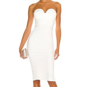 More To Come Sophia Strapless MIDI Dress